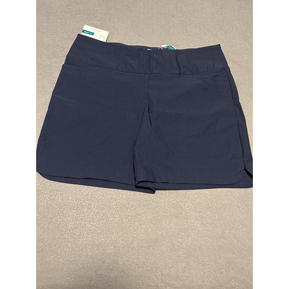 Lady Hagen Navy Blue Tummy Control Pull On Golf Shorts XXL 7 Inch Inseam NEW